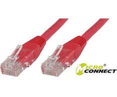 MicroConnect U/UTP CAT5e 10M raudonas PVC - UTP510R