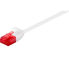 MicroConnect U/UTP CAT6 0.5M Plonas Baltas