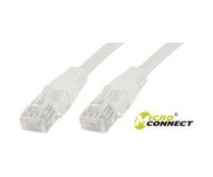 MicroConnect U/UTP CAT6 0,5M Baltas PVC (B-UTP6005W)