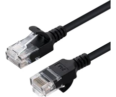 MicroConnect U/UTP CAT6 1.5M Juodas Slim