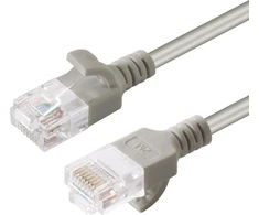 MicroConnect U/UTP CAT6A Slim 0.15M Pilkas