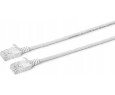 MicroConnect U/UTP CAT6A Slim 10M balta