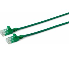 MicroConnect U/UTP CAT6A Slim 1M Žalias