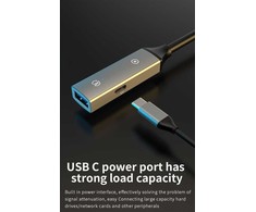 Kabelis USB MicroConnect USB-A - USB-A Juodai-sidabrinė (USB3.0AAF20A)
