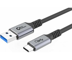 Kabelis USB MicroConnect USB-A - USB-C 0.25 m Juodas (USB3.2AC025)