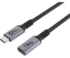Kabelis USB MicroConnect USB-C - USB-C 0,5 m Juodai sidabrinis (USB3.2CC05EX)