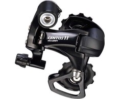 Microshift Galinė pavara MICROŠIFT CENTOS, 11-oji eilutė (2x11), suderinama su Shimano, Trumpas vežimėlis (Al.), Maks. režimas 25-30T, Talpa 35T, Juodas (NEW)