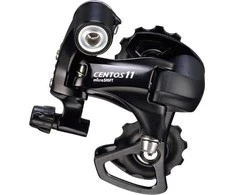 Microshift Galinė pavara MICROŠIFT CENTOS, 11-oji eilutė (2x11), suderinama su Shimano, Trumpas vežimėlis (Al.), Maks. režimas 25-30T, Talpa 35T, Juodas (NEW)