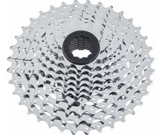 Microshift MICROŠIFT R10 / XLE 10-oji eilutė, plienas, suderinamas su Shimano, 11- 12- 13- 15- 17- 19- 21- 24- 28- 34, chromas (NEW)