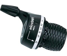Microshift MICROŠIFT Mannet, dešinė, šeštoji eilutė, suderinama su Shimano, Twist Shifter, indeksavimas (NEW)