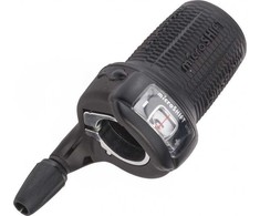 Microshift MICROŠIFT INTER 7, Dešinė, 7 eilutė, suderinama su Shimano, Twist Shifter, Optinis translokacijos indikatorius (NEW)