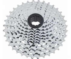Microshift MICROŠIFT R10 / XLE 10-oji eilutė, plienas, suderinamas su Shimano, 11- 12- 13- 15- 17- 19- 21- 24- 28- 34, chromas (NEW)
