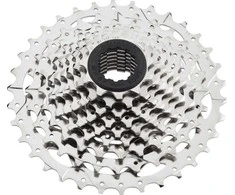 Microshift MICROŠIFT R9 / MARVO kasetė, 9-eilė, plienas, suderinamas su Shimano, 11-13- 15- 17- 19- 21- 28- 34, nikelis (NEW)