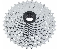 Microshift MICROŠIFT XLE 10 pakopos, plienas, suderinamas su Shimano, 11- 13- 15- 17- 19- 21- 24- 28- 32- 36, chromas, (NEW)