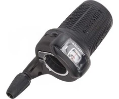 Microshift MICROŠIFT INTRY 8, dešinė, 8 eilė, suderinama su Shimano, Twist Shifter, Optinis Translokacijos indikatorius (NEW)
