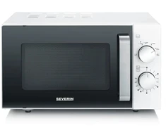 Mikrobangų krosnelė Severin MW 7765, Solo mikrobangų krosnelė, 20 l, 800 W, Sukama, Juoda, Sidabrinė