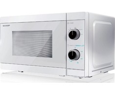 Sharp Aštrus | Mikrobangų krosnelė su grotelėmis | YC-MG01E-C | Laisvai stovintis | 800 W | Grilis | Baltas
