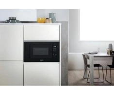 Whirlpool WMF201G mikrobangų krosnelė Įmontuoti Mikrobangų krosnelė su kepsninės funkcija 20 L 800 W Juoda, Nerūdijančiojo plieno