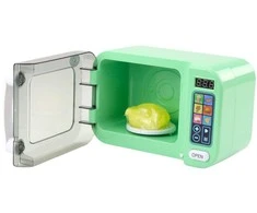 Lean Toys Žaislinė mikrobangų krosnelė vaikams
