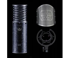 Secubac Iv Aston Microphones Spirit Juodas Bundle Mikrofonas pojemnościowy + pop filtras