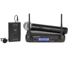 Azusa VHF mikrofonas 2 kanalai WR-358LD (1 x rankinis mikrofonas + 1 x klipas)
