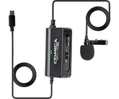 Mikrofonas - Comica SIG.LAV V05UC lavalier 3.5mm TRRS juodas