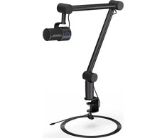 Endorfy Solum Studio juodas kondensatorinis mikrofonas su laidu + laikiklis | USB