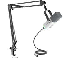 Fifine AM8TW gaming microphone with boom arm baltos psalvos