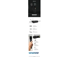 Mikrofonas HiFuture WM100 Juodas - Belaidis mikrofonas