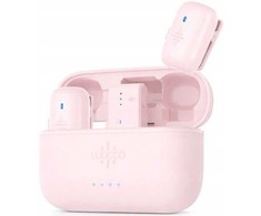 Mikrofonas Luucco MiniPods K2 USB-C rožinis 2 vnt. + etui (SB11230)