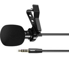 Mozos kaklaraiščio segtuko mikrofonas su skambučio segtuku, 3,5 mm lizdas (LAVMIC1)