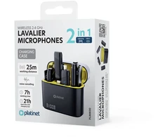 Mikrofonas Platinet Belaidis Kaklaraištinis Dvigubas Rinkinys (PLMM30)