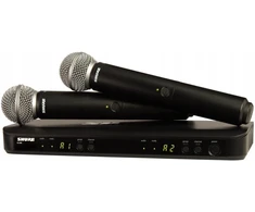 „Shure BLX288E/SM58-H8E“ – belaidė sistema su imtuvu ir dviem SM58 mikrofonais