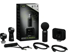 Shure MV88+W-KIT-Z6 - wireless stereo microphone with an on-camera receiver