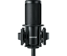 Shure SM4-K-KIT - kondensacinis mikrofonas, išorinis poliarizuotas, rankena, popfilter, dėklas