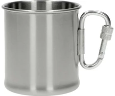 Mil-Tec 250ML S/STEEL KARABINER CUP