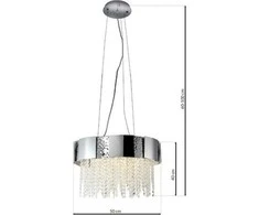 Milagro pakabinamas šviestuvas ASTOR 8xGU10 liustra (ML5728) - Eko-Light