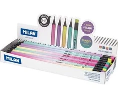 Milan HB apskritas pieštukas su saulėlydžio (24pc) MILNŲ guma