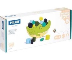 Medinis balansinis krokodilas Milan su elementais