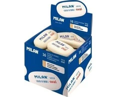 Milan Ovalus sintetinis gumos baltas (16vnt) MALIJA