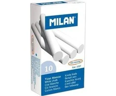 Kreida Milan, apvali, 10vnt, baltos spalvos