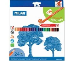 Milan Trikampis pieštukas taškų 24 spalvų (154514)