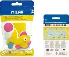 Geltonas savaime kietėjantis modelinas Air-Dryżellow 100g Milan