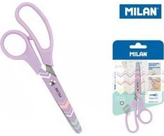 Žirklės su raštais Milan, violetinės, 13.4 cm
