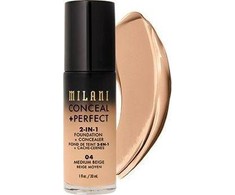 Milani Conceal + Perfect Liquid Foundation &amp; Maskuoklis 2-In-1 04 Medium rusvai gelsvas, 30 ml