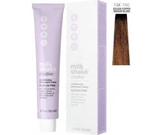 Milk Shake Milk_Shake Creative Permanent Color 7.34 Copper Golden Medium Skirtas šviesiems plaukams, 100 ml