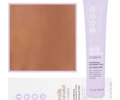 „Milk Shake Creative“ ilgalaikiai plaukų dažai be SLS/SLES, 9.849BC, labai šviesiai blondiniška vario kaštono spalva, 100 ml