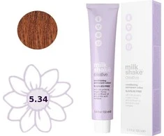 Milk Shake Milk_Shake Creative Permanent Color 5.34 Golden Copper šviesiai rudas, 100 ml