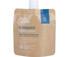 Milk Shake Pieno kokteilis K-Respect keratino plaukų šampūnas glotninimui, 50 ml