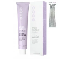 „Milk Shake Creative“ ilgalaikiai plaukų dažai be SLS/SLES 10.1710AV violetinė platininė pelenų blondinė, 100 ml